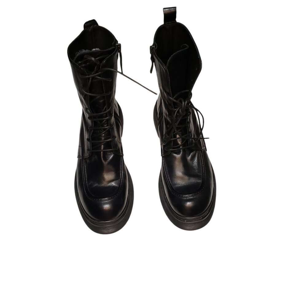 Ernesto Dolani Mens Black Leather Boots Size 39